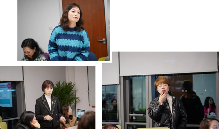 北京高级经理吴旭霞、武汉高级经理冯英、南京高级经理刘晓凤驻场工作的分享